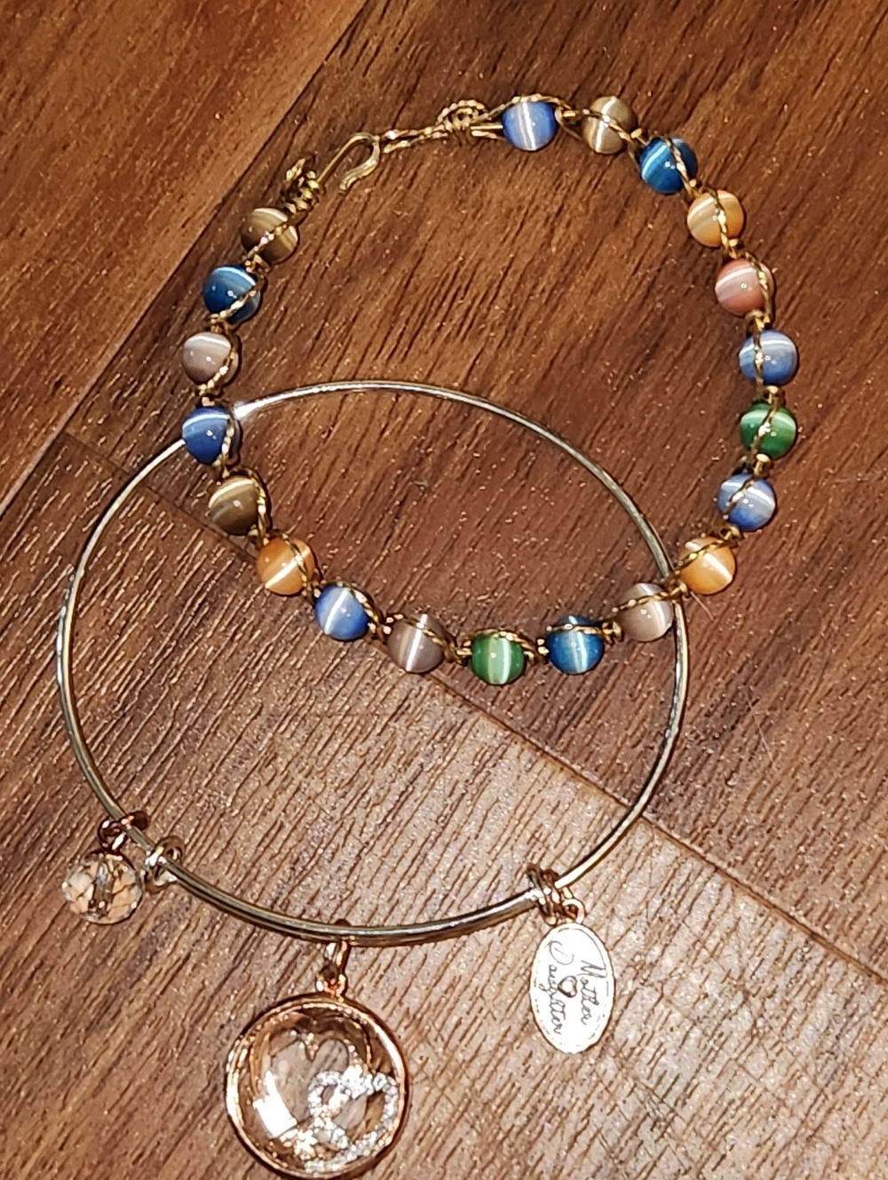 Mother Daughter Bracelet And Glass Bead Bracelet